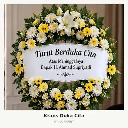 Krans Bunga Duka Lombok Timur